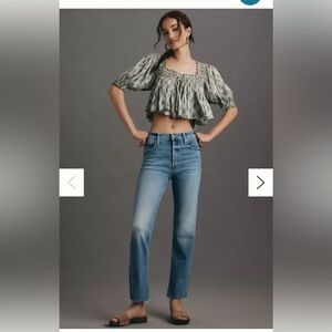 MOTHER Women's The Tomcat Jeans in Classic Blue, size 26